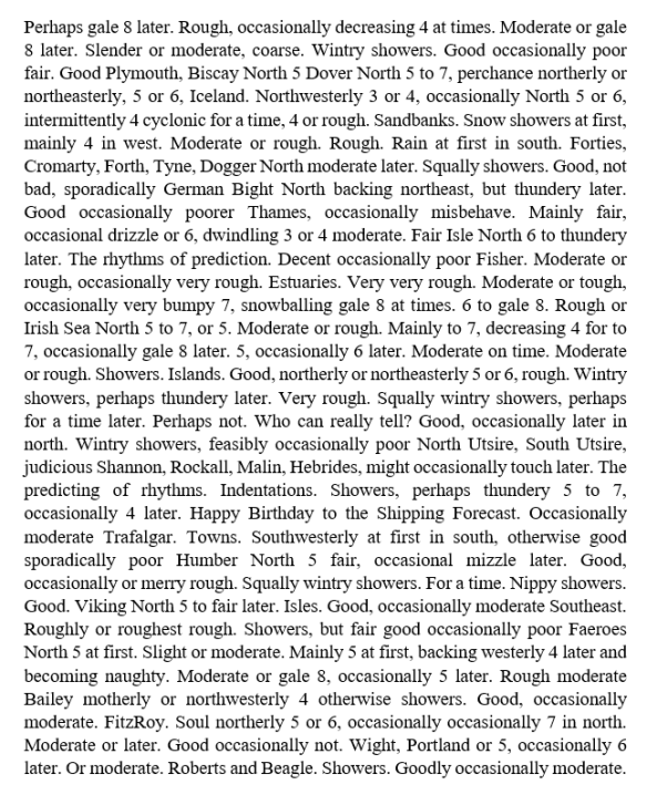 shipping forecast best