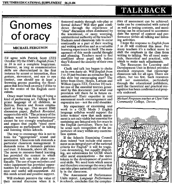 gnomes of oracy