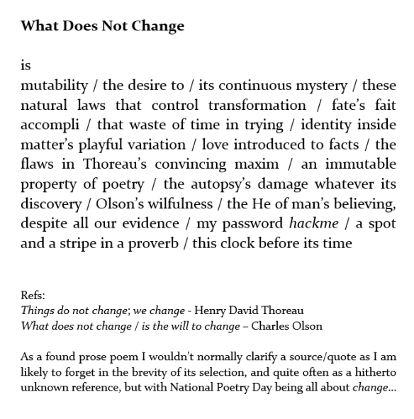 what does not change 2