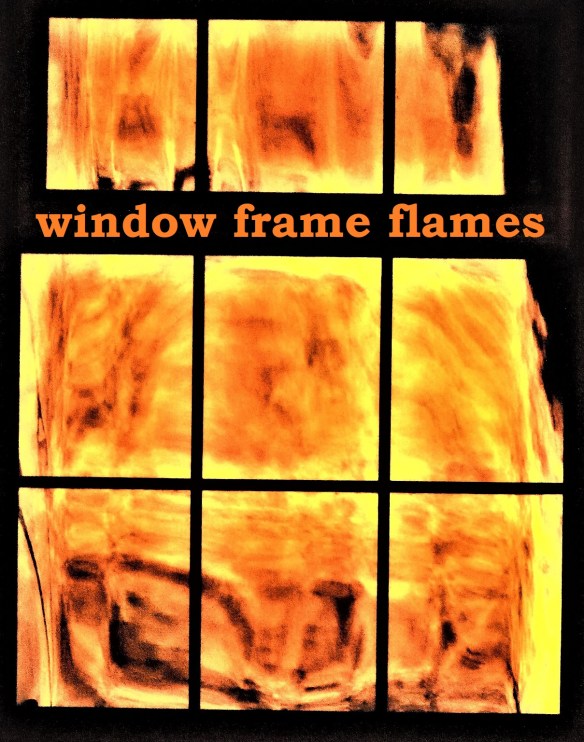 window frame flames