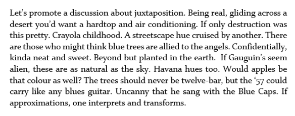 blue trees and a p t