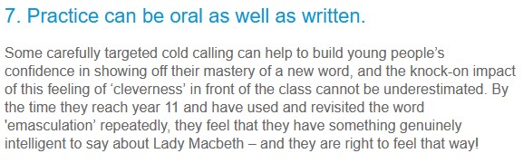 practice can be oral