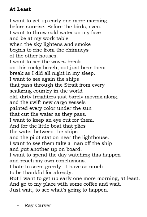 Ray Carver - At Least